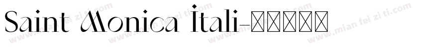 Saint Monica Itali字体转换